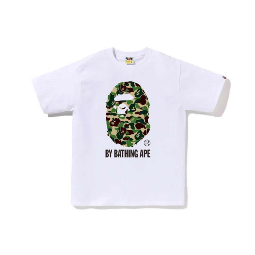 Tricou Bape ABC Camo – Alb/Verde